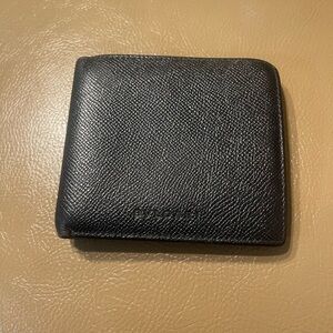 BVLGARI Black Leather Wallet for men